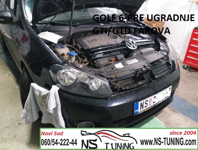 golf 6 ugradnja gti led xenon farova novi sad auto servis ns tuning